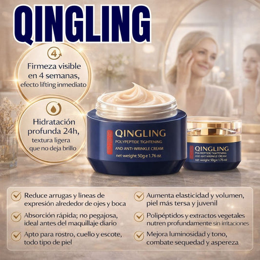CREMA REAFIRMANTE ANTI-EDAD | QINGLING®